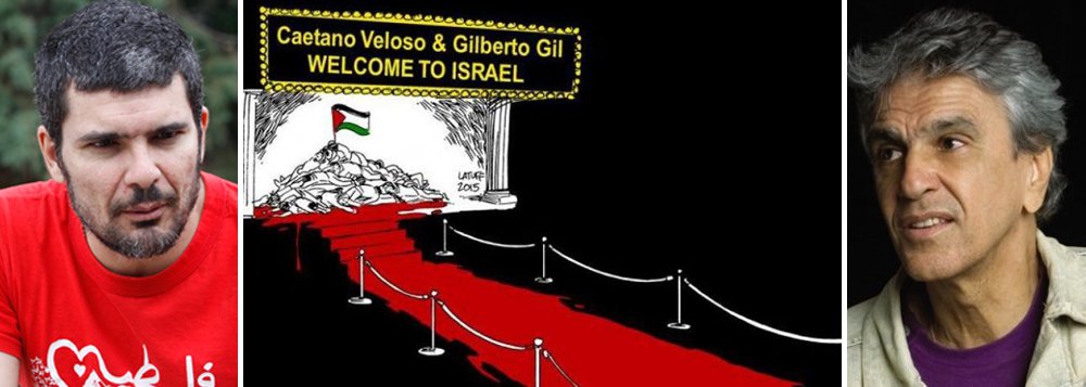 "Caetano Veloso e Gilberto Gil não deveriam, em primeiro lugar, participar desse show em Israel. Foram inúmeros os apelos, inclusive os meus. Mas de todo modo, se a viagem aos territórios ocupados da Cisjordânia fez com que Caetano abrisse os olhos para as atrocidades do regime israelense, menos mal, antes tarde do que nunca, e que mais artistas engrossem o coro dos que defendem a auto-determinação do povo palestino", escreveu o chargista e ativista Carlos Latuff, em seu Facebook; ontem, Caetano publicou texto em que afirmou que nunca mais irá a Israel
