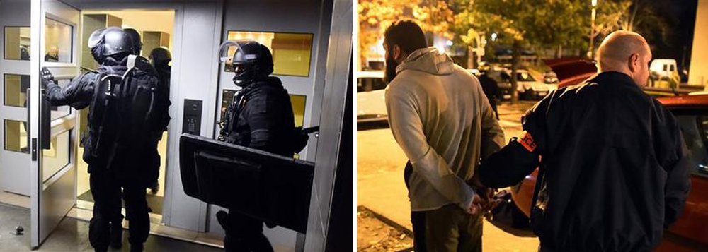 Polícia francesa prendeu 23 pessoas e apreendeu armas, incluindo lança-foguetes, durante uma grande operação durante a noite como parte de uma investigação sobre os ataques de Paris, disse o ministro do Interior da França, Bernard Cazeneuve; durante as últimas 48 horas, 104 pessoas foram colocadas sob prisão domiciliar e a polícia realizou 168 ações na noite passada