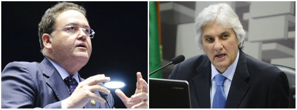 Senador pelo PSB-MA, Roberto Rocha (à esq.) falou sobre o seu voto a favor do relaxamento da prisão do senador Delcídio Amaral (PT/MS); "Meu voto não tinha o sentido de inocentar o senador Delcídio. Mas ele tem o direito de se defender e ser julgado nas instâncias próprias do Judiciário", disse o parlamentar; "E a Constituição no artigo 53, parágrafo 2º diz que, desde a expedição do diploma, os membros do Congresso Nacional não poderão ser presos, salvo em flagrante de crime inafiançável"; Rocha sustenta que o "próprio STF terá que relaxar a prisão de Delcídio Amaral, pois não há previsão legal de prisão preventiva para parlamentar no exército do mandato"