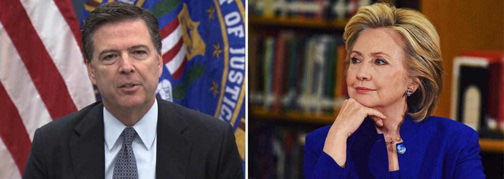 O diretor do FBI, James Comey, disse neste domingo ao Congresso dos EUA que a recente revisão de e-mails descobertos não mudou a conclusão de que não há acusações que justifiquem um processo contra a candidata democrata à presidência, Hillary Clinton, relativo ao uso de um servidor privado de e-mail enquanto era secretária de Estado; em carta ao Congresso, Comey disse que a agência concluiu a revisão dos novos e-mails e que "não mudamos as conclusões que informamos em julho com respeito à secretária Clinton"; o anúncio pode dar impulso à campanha de Hillary a 48 horas das eleições