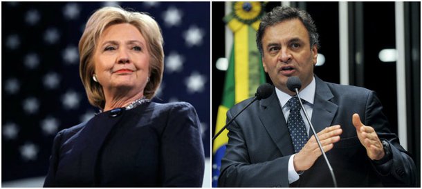 O jornalista Paulo Nogueira, do Diário do Centro do Mundo, afirma que "a maior lição que as eleições americanas trouxeram para o Brasil coube num tuíte de autoria de Hillary Clinton", no qual ela reconheceu Donald Trump como "nosso presidente"; segundo Nogueira, "gestos como o de Hillary consolidam democracias, unem as pessoas, abençoam as urnas, celebram a vontade popular" e são o posto do que foi feito pelo senador Aécio Neves, que não aceitou a derrota para Dilma Rousseff em 2014, levando à sabotagem da democracia brasileira