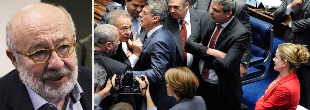 "Ali ninguém rasga dinheiro, mas Renan Calheiros não deixa de ter razão ao comparar o Senado a um hospício nestes primeiros dias de julgamento do impeachment", diz o jornalista Ricardo Kotscho; "Hospício político, circo mambembe, teatro do absurdo, cinema barato, seja lá o que for, lembra tudo menos um tribunal de juri que está decidindo os destinos da República, sob o comando do presidente do Supremo Tribunal Federal, Ricardo Lewandowski"