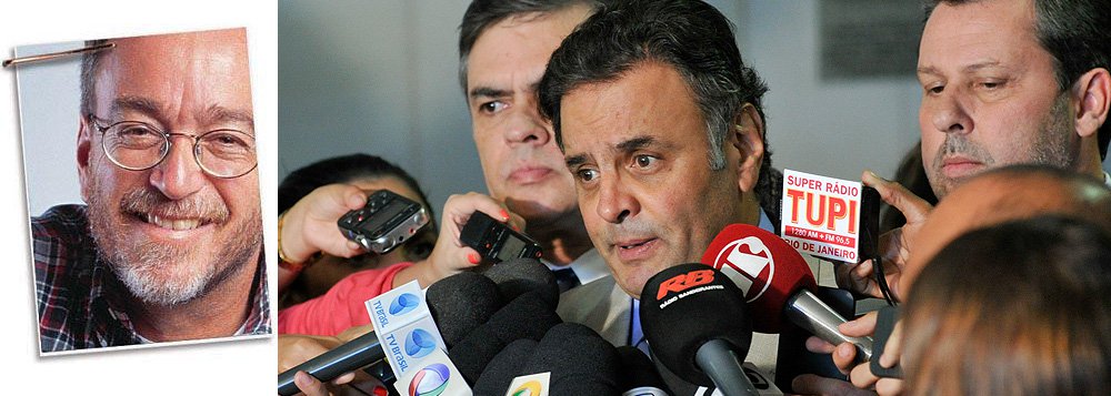 "Faz já mais de um ano que ele não se dedica a outra coisa que não tentar derrubar, por meios grotescos, quem o derrotou", recorda Paulo Nogueira, do Diário do Centro do Mundo, para quem o senador tucano "é, hoje, um câncer para a democracia"; segundo o jornalista, "a explicação mais provável para esse comportamento é a mais simples: Aécio é um menino mimado", tendo recebido tratamento privilegiado e incorreto de seu avô Tancredo, FHC e da mídia