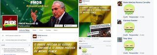 Nesta terça (10/5), milhares de internautas colocaram um emoji de vômito nas postagens do provável próximo chefe do Executivo; um post na página oficial do PMDB no Facebook, que tentava exaltar Michel Temer, também foi bombardeada de vômitos
