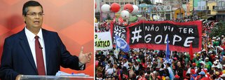 Aliado de Dilma Rousseff, o governador do Maranhão, Flávio Dino (PCdoB), diz o impeachment seria a ruptura do "pacto político supremo que é a Constituição"; segundo ele, haverá forte "resistência e mobilização social" se o impeachment passar e afirma que as manifestações deverão durar até 2018, o que manteria o conflito político no país, mesmo sem Dilma na Presidência; "Se a busca de estabilidade política é fundamental para a retomada do crescimento econômico, é mais fácil alcançar isso com respeito às regras do jogo e continuidade do mandato de Dilma em 2018 do que mediante à ruptura golpista"