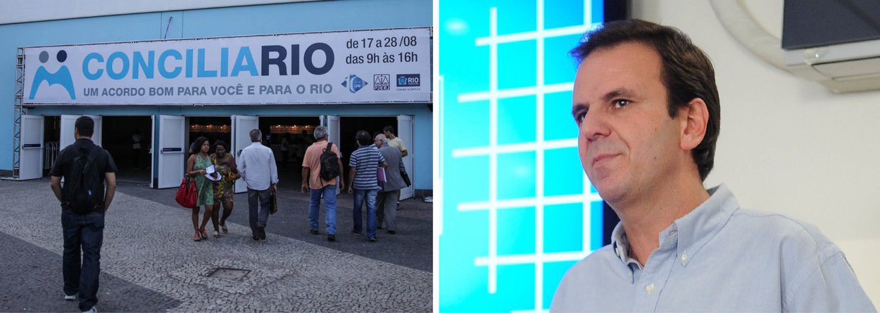 O Concilia Rio, mutirão de negociação fiscal para processos de Dívida Ativa do Município, contou com a participação de 30 mil pessoas; segundo o prefeito Eduardo Paes, os resultados são de extrema importância em função do cenário econômico adverso pelo qual passa o município; "Não é uma situação de penúria, mas é óbvio que você tem queda na atividade econômica, queda na arrecadação, frustração de receita, principalmente quando a cidade está investindo tanto com recursos do Tesouro municipal, então é muito importante nesse momento esse avanço", destacou