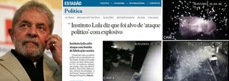 Jornalista Tereza Cruvinel avalia, sobre o ataque a bomba na sede do Instituto Lula, que "a gravidade do fato não está na qualidade ou potência do artefato explosivo e sim na sua natureza, na expressão de ódio e intolerância para com a corrente política que o ex-presidente da República representa. Mas os jornais preferiram, todos, destacar a expressão 'bomba caseira'"; ela destaca que, "em qualquer outro lugar, o ato seria classificado como terrorista" e que "o governo teve uma reação tímida, quase protocolar"; "Que mais será preciso acontecer para que as forças democráticas reajam à desenvoltura da extrema-direita que vem sendo cevada e legitimada pelo anti-petismo e a anti-política?", pergunta a colunista