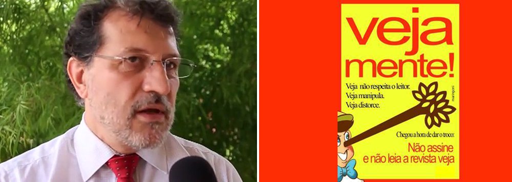 Jeferson Miola, integrante do Instituto de Debates, Estudos e Alternativas de Porto Alegre (Idea), critica a capa da revista da Abril deste final de semana que ataca o ex-presidente Lula e afirma que a atuação partidária da Veja não é novidade; “para a revista, ter status de 'empresa de comunicação' serve de fachada para o crime”