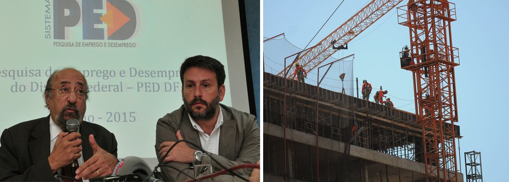 Brasília apresentou, em junho, taxa de desemprego de 14,2%; o índice, de acordo com a Pesquisa de Emprego e Desemprego no Distrito Federal (PED-DF) de junho, demonstra relativa estabilidade, já que, em maio, o número registrado chegou a 14,4%; o levantamento foi divulgado durante entrevista coletiva no auditório da Codeplan; no último mês, os desempregados ficaram estimados em 223 mil pessoas — 2 mil a menos que em maio