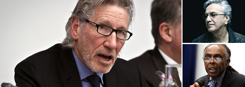 Ex-baixista e cantor do grupo Pink Floyd, Roger Waters fez um apelo aos músicos brasileiros Caetano Veloso e Gilberto Gil para que cancelem apresentação em Tel Aviv, prevista para o dia 28 de julho, em uma turnê internacional: "Caros Gilberto e Caetano, os aprisionados e os mortos estendem as mãos. Por favor, unam-se a nós cancelando seu show em Israel. De tantas maneiras, vocês são um foco de luz para o resto do mundo"