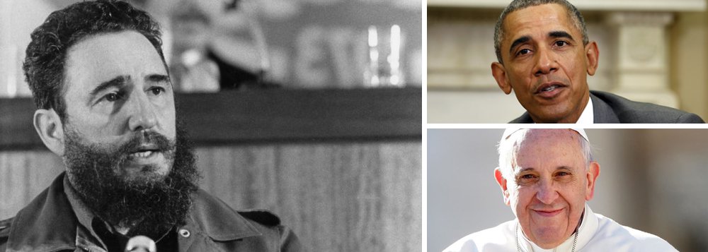 Reportagem do jornal argentino Clarín, publicada nesta quinta-feira, 23, mostra que o líder cubano Fidel Castro fez, inadvertidamente, uma previsão certeira em um encontro com jornalistas ocorrido em 1973; questionado sobre quando ele achava que aconteceria uma aproximação entre Estados Unidos e Cuba, Fidel respondeu: "Os Estados Unidos virão dialogar conosco quando tiverem um presidente negro e houver no mundo um Papa latino-americano"