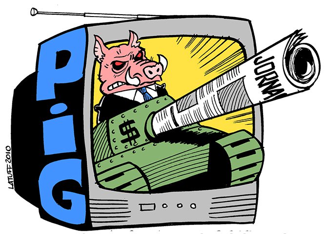 O Brasil, que sequer superou o trauma da ditadura militar (será que um dia superará?), hoje vive uma outra catástrofe: a ditadura midiática