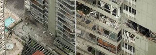 Duas pessoas ficaram feridas – uma com gravidade - após uma forte explosão que destruiu apartamentos em um prédio da Rua General Olímpio Mourão Filho, em São Conrado, na Zona Sul do Rio; de acordo com o subsecretaria de Defesa Civil, tudo indica que a explosão provocada por gás; vários apartamentos e lojas ao redor do prédio foram danificados; depois do incidente, pedaços de janelas, concreto e madeiras ficaram espalhados por edifícios vizinhos; Defesa Civil descartou o risco de desabamento