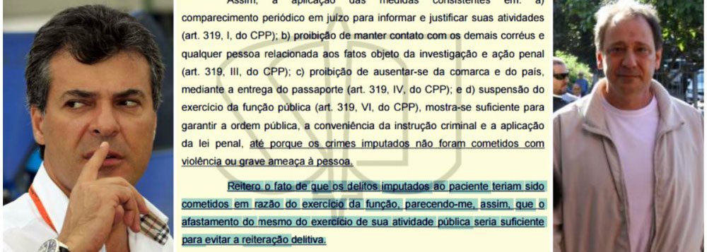 Jornalista Fábio Silveira, no blog Baixo Clero, afirmou que o ministro Sebastião Reis Júnior, do STJ, erroneamente suspendeu o parente do governador da "função pública" sem nunca tê-la exercida no âmbito do governo do estado; pelo contrário, o moço fazia lobby nas entranhas da administração pública