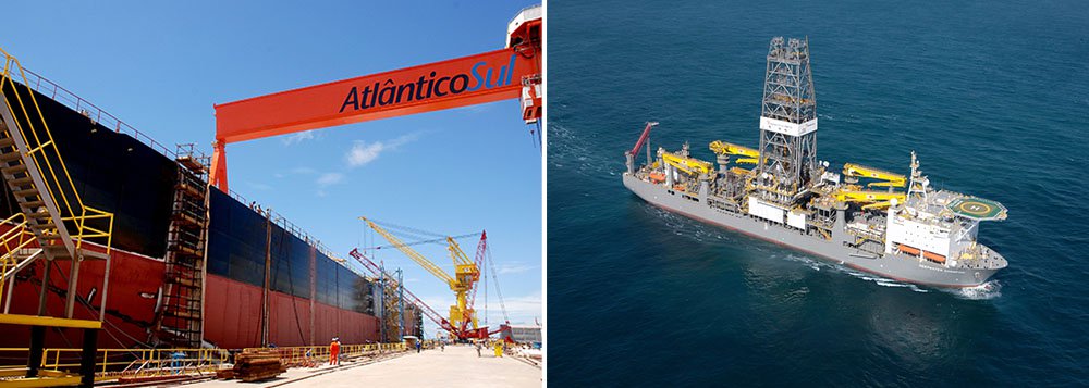 Segundo o Sindicato da Construção Naval, de dezembro a junho deste ano, os estaleiros, em todo o país, fecharam 14.472 postos de trabalho: o número de trabalhadores caiu de 82.474 para 68 mil, agora; Fernando Brito, do Tijolaço, ressalta: "já perdemos dois anos de avanços na cadeia industrial ligada ao petróleo, ao menos em matéria de emprego"; "Se não recuperarmos rapidamente a nossa capacidade de produzir grandes embarcações, teremos de recorrer a afretamentos no estrangeiro"