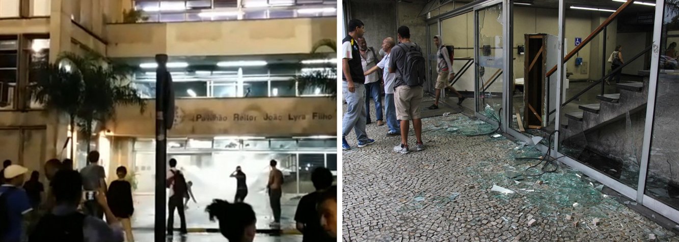 A Polícia Civil identificou 12 suspeitos de envolvimento com a depredação de um prédio do campus Maracanã da Universidade do Estado do Rio de Janeiro (Uerj), no final de maio; a investigação está a cargo da Delegacia de Polícia da Praça da Bandeira (18ª DP), que instaurou inquérito para apurar o caso