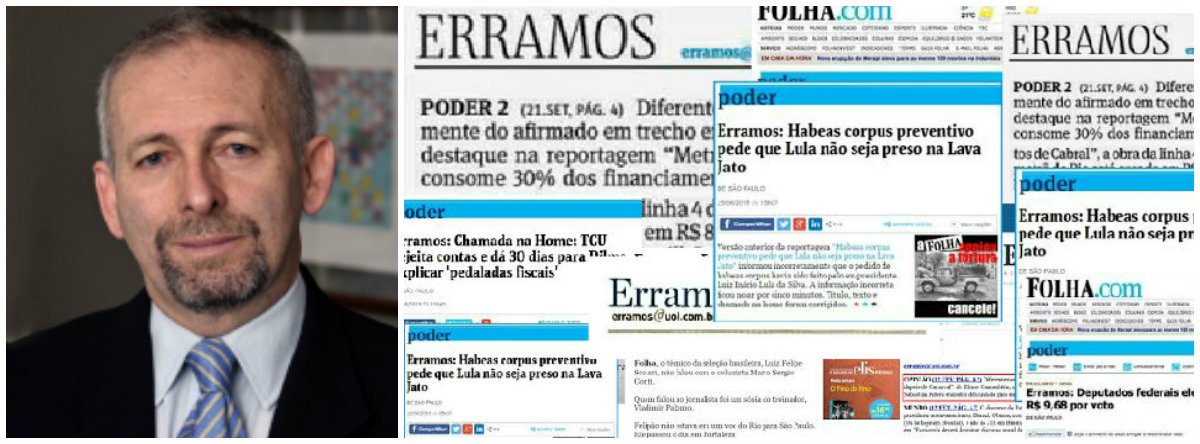 Jornalista e escritor Luciano Martins Costa comenta, em artigo no Observatório da Imprensa, a publicação, pela Folha de S. Paulo, da notícia de que o ex-presidente Lula teria impetrado o habeas corpus em favor de sua liberdade; cinco minutos depois, corrigiu o título; "Foi mais do que incompetência: foi resultado de um empenho do jornal em criminalizar o ex-presidente da República, no rastro de um processo que começa a incomodar alguns dos mais renomados juristas do país, por uma sucessão de decisões tidas como arbitrárias", diz