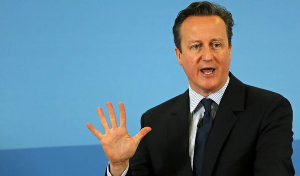 "Nós precisamos ter certeza que a Europa permanece unida", declarou o primeiro-ministro britânico depois de chegar à cúpula do G7, incitando o grupo a enviar uma mensagem dura a Moscou sobre a Ucrânia