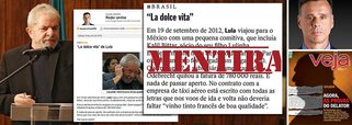 Ex-presidente Lula rebateu neste sábado, pelo Facebook, nota do colunista Lauro Jardim que afirma que ele teria viajado para o México em 19 de setembro de 2012 em um avião pago pela Odebrecht; "É mentira, a viagem não foi paga pela Odebrecht", afirma; "No dia 20 de setembro de 2012 Lula foi para o México participar do evento "México século XXI", e lá falou para mais de 8 mil estudantes, junto com Tony Blair e Pepe Guardiola", diz; foi a primeira palestra do ex-presidente após se recuperar do câncer; "Isso tudo foi informado para a imprensa na época. Qual o problema?", questiona