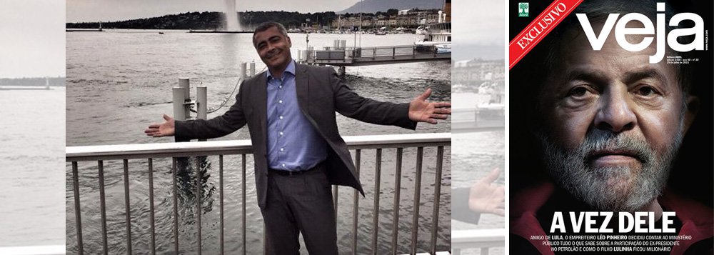 "Acabei de descobrir aqui em Genebra, na Suíça, que não sou dono dos R$ 7,5 milhões", postou o senador no Facebook, ironizando reportagem da revista Veja que o acusa de ter uma conta com esse valor na Suíça; "Aguardem mais informações... Agora, aqueles que devem, podem começar a contar as moedinhas, porque a conta vai chegar de todas as formas", alertou o parlamentar; no sábado, o ex-jogador chamou a revista de "cretina"