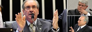Após a Operação Politeia, da Lava Jato, presidente da Câmara, Eduardo Cunha (PMDB-RJ), confidencia que espera ser denunciado pelo procurador-geral da República, Rodrigo Janot, e promete retaliar o Planalto; ele teria avisado o vice-presidente Michel Temer (PMDB) que irá instalar CPIs prejudiciais ao governo na volta do recesso parlamentar: a do BNDES e a dos fundos de pensão; além disso, diz que vai articular a convocação do ministro da Casa Civil, Aloizio Mercadante, e de Edinho Silva, da Comunicação Social, na CPI da Petrobras