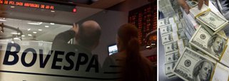 Ibovespa registrava alta de 1,01% às 17h de olho na decisão de juros do Copom (expectativas do mercado são de elevação dos juros em 0,5 ponto percentual) e ainda refletindo os cortes da perspectiva de rating do Brasil de estável para negativa pela Standard &amp; Poor's; destaque novamente para as ações da Petrobras, que disparam quase 7%; enquanto isso, o dólar comercial recua 1,46%, depois de cinco dias de alta