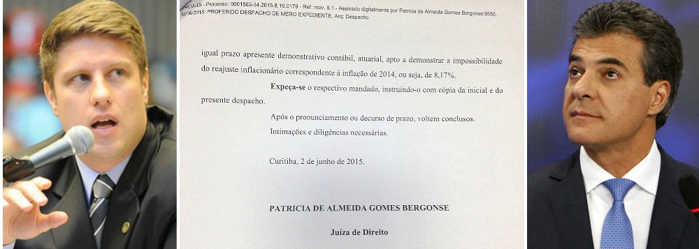 Juíza da 5ª Vara da Fazenda Pública do Paraná determinou que o Estado se pronuncie em, no máximo, 72 horas, sobre a disponibilidade financeira do governo para arcar com o reajuste da data-base do funcionalismo; o governador Beto Richa (PSDB) deverá agora apresentar o demonstrativo contábil atuarial que comprove a possibilidade, ou não, de aplicação do reajuste de 8,17% para todo o funcionalismo