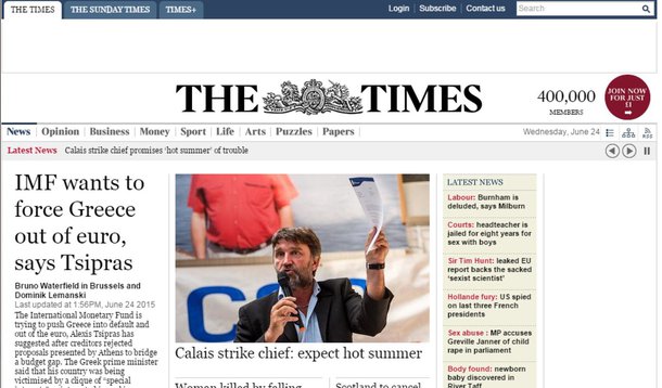 Jornal inglês tornou-se o primeiro veículo impresso do país a ser obrigado pela Organização Independente de Padrões da Imprensa (Ipso) a publicar uma retratação pública na primeira página; o The Times chegou a admitir erro no espaço dedicado para isso, mas o órgão determinou que publicasse um trecho da retratação na primeira página e a íntegra do processo na página 28; matéria sobre o Partido Trabalhista foi considerada enganosa pela organização