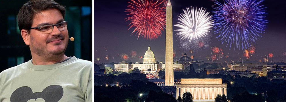 Rodrigo Constantino, colunista da Veja que se mudou para Miami no início do ano, veste a camisa dos americanos e se diz comovido por ver o país ‘parar para celebrar sua Independência, com um patriotismo legitimado pelo verdadeiro legado que aquela revolução significou para o mundo todo’; "Se, com todos os obstáculos e tantos problemas no caminho, eles conseguiram criar algo tão incrível, então não podemos desistir da luta. Ela vale o esforço, como os americanos já demonstraram uma vez", disse, em referência ao Brasil
