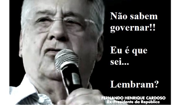 A televisão aberta está veiculando inserção publicitária do PSDB que constitui uma afronta ao povo brasileiro. No vídeo, Aécio Neves e José Serra aproveitam situação da economia que até parte da mídia antipetista já atribui ao comportamento da oposição