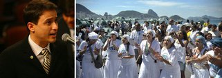 A Assembleia Legislativa do Rio (Alerj) vota em regime de urgência, projeto de lei do deputado Fábio Silva (PMDB) que prevê multa de até R$ 270 mil para quem ridicularizar qualquer aspecto religioso; de acordo com o projeto de lei, a Polícia Militar deverá autuar as infrações; os valores decorrentes da arrecadação com as multas serão destinados ao reaparelhamento da PM