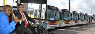 os passageiros de transporte coletivo de São Luís e São José de Ribamar têm uma nova alternativa para se deslocar entre as duas maiores cidades da Região Metropolitana; através de ação do Governo do Estado, os passageiros terão a Linha Expressa Metropolitana, composta por uma nova frota de ônibus semiurbanos climatizados; a passagem custa R$ 2,80
 