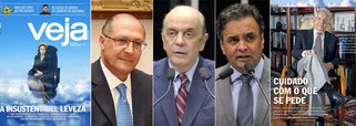 Texto publicado neste fim de semana pelo jornalista André Petry afirma que "a deposição presidencial não pode ser o alfa e o ômega da oposição"; é uma crítica direta ao senador Aécio Neves (PSDB-MG), cuja única agenda tem sido a de defender o golpe; Petry afirma, ainda, que "suspeitas e impopularidade não são razões para a anulação de um mandato presidencial"; citando o ex-presidente FHC, ele argumenta que não existem razões para um eventual impeachment; aos poucos, Veja começa a vocalizar os interesses dos dois tucanos que se opõem a Aécio: o governador Geraldo Alckmin e o senador José Serra (PSDB-SP); golpismo de Aécio se isola