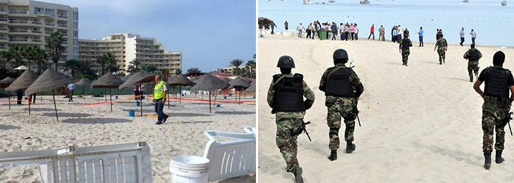 Um homem armado disfarçado de turista abriu fogo em um hotel da Tunísia nesta sexta-feira com uma arma escondida em um guarda-chuva, e matou 37 pessoas, entre elas turistas britânicos, alemães e belgas que aproveitavam a piscina e a praia na cidade litorânea