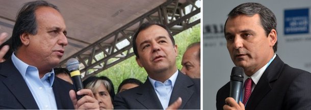 Governador do Rio de Janeiro, Luiz Fernando Pezão (PMDB), ex-governador Sérgio Cabral (PMDB) e ex-secretário da Casa Civil Regis Fichtner são investigados em inquérito da Operação Lava Jato; Pezão e Cabral são citados pelo ex-diretor da Petrobras Paulo Roberto Costa como beneficiários, em suas campanhas, do esquema de corrupção da Petrobras, enquanto o ex-secretário seria, segundo ele, o operador de repasses