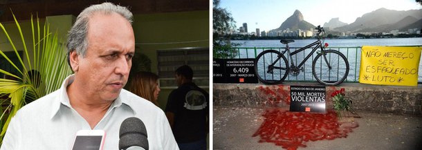Governador do Rio disse hoje que os adolescentes apreendidos, suspeitos de matar o médico Jaime Gold, que andava de bicicleta na Lagoa Rodrigo de Freitas, "não são inocentes", e acrescentou que, se o primeiro detido não esfaqueou o ciclista, "esfaqueou e assaltou outros"; Luiz Fernando Pezão (PMDB) disse acreditar que o responsável pelas facadas será descoberto na acareação policial entre os três suspeitos; "Ali não tem nenhum inocente. Todos três viviam em função de assaltos, não só no entorno da lagoa", afirmou