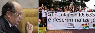 Ministros discutem na quinta-feira (13) se prisão pelo porte de determinada quantidade da droga para consumo individual fere princípios constitucionais da intimidade e da privacidade; corte analisa recurso apresentado pela Defensoria Pública de São Paulo na defesa de Francisco de Souza, condenado à prestação de serviços comunitários ao ser flagrado com três gramas da erva; relator, ministro Gilmar Mendes dá indícios de que deve acolher recurso; decisão pode até mesmo determinar volume de droga que indivíduo pode portar
