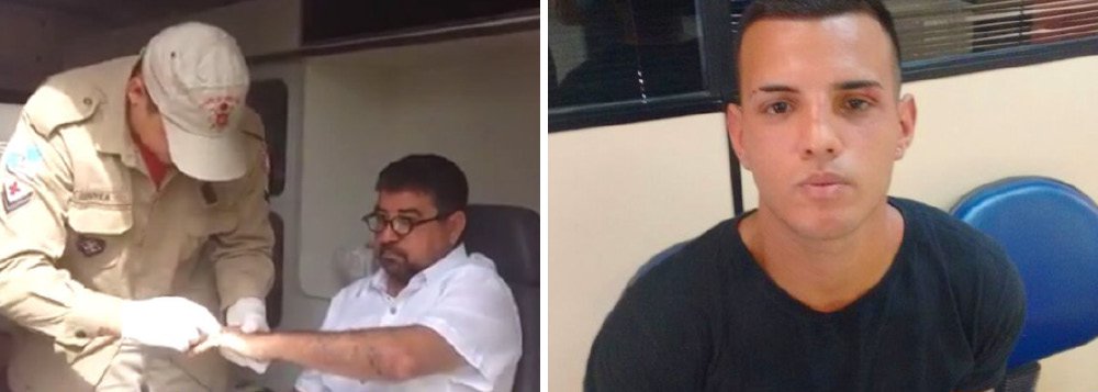 No momento em que dava uma entrevista para afiliada da Rede Globo, nesta quarta-feira, 29, Washington Quaquá (PT) foi atingido por trás por um jovem identificado como Antônio Pedro Barcellos Ribeiro, de 20 anos; o prefeito caiu sobre uma câmera de filmagem e acabou sofrendo escoriações leves no braço e um corte no nariz; a agressão foi registrada pela equipe da Globo; o prefeito, que implantou o sistema de transporte público gratuito na cidade, atribui a agressão às mudanças que vem realizando; "Vem da fiscalização que estamos operando, do transporte gratuito para o povo", afirmou