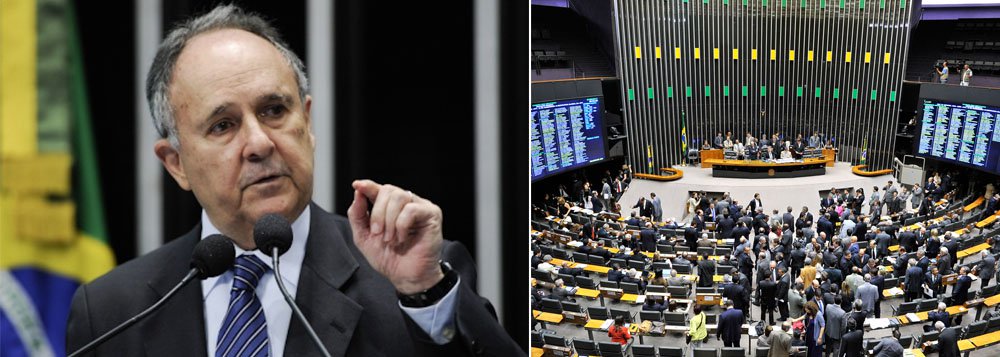 Duas votações consideradas importantes movimentaram a semana no Senado Federal; são os casos da tipificação como crime hediondo e qualificado no caso de assassinato de agentes públicos da área de segurança e a que pune prefeitos por crime de responsabilidade em situações de mau uso do dinheiro destinado à merenda escolar; proposta do senador Cristovam Buarque (PDT-DF) agora segue para a Câmara dos Deputados