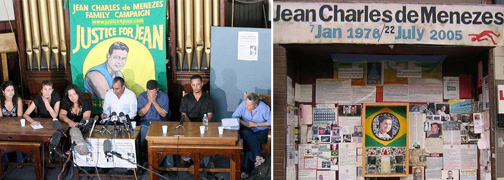 Brasileiro foi morto há 10 anos pela polícia de Londres ao ser confundido com um homem-bomba; Jean Charles recebeu sete tiros na cabeça quando embarcava no metrô na estação de Stockwell, no sul de Londres, no dia 22 de julho de 2005; promotores afirmaram não haver evidências suficientes para processar os envolvidos