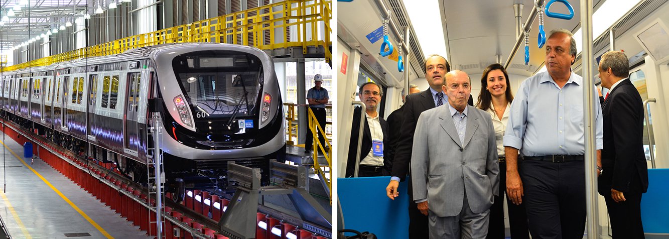 Primeiro dos 15 trens ligará Ipanema, na zona sul, a Barra da Tijuca, na zona oeste; de acordo com o secretário Carlos Roberto Osório, até o fim deste ano outros 14 trens desembarcam no Brasil; construído na China, o trem possui seis carros, com capacidade para 1.800 pessoas, com ar-condicionado, passagem interna entre os carros, painéis de LED com sistema informatizado de comunicação e câmeras de monitoramento interno