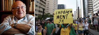 Segundo o escritor Luis Fernando Verissimo, ‘assim como cachorros vira-latas que perseguem carros, manifestantes contra o governo sabem o que não querem — a Dilma, o Lula, o PT no poder —, mas ainda não pensaram bem no que querem’; ele questiona o que a oposição faria com o vácuo no poder se Dilma cair e sugere uma pesquisa sobre o movimento golpista do passado que mergulhou o Brasil em ‘20 anos negros’