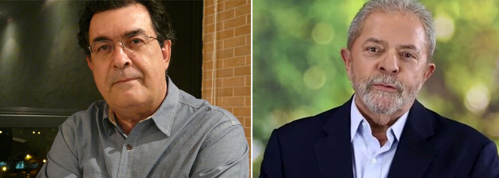 "Com Lula inverteu-se a ordem natural do direito, porque a sentença já foi determinada, como se constata no tortuoso raciocínio de Merval (Pereira). O que falta é um crime – qualquer um – para justificar o início do processo, para justificar uma investigação contra Lula", diz o jornalista Ricardo Amaral, citando as capas da Veja, baseadas em delações falsas contra o ex-presidente; 'Lula é culpado, sim, de ter promovido a maior ascensão social na história País. Isso, sim, é imperdoável. E é por isso que eles têm tanto medo do Lula', completa 