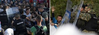 Centenas de migrantes furaram neste sábado um bloqueio de policiais macedônias na fronteira com a Grécia e há relatos de que a polícia fez disparos de granadas, para conter os migrantes, informou a emissora BBC; nos últimos dias, milhares de pessoas – a maioria refugiados da guerra na Síria – têm se concentrado na fronteira da Grécia; o objetivo é atravessar a Macedônia, a Sérvia e a Hungria, para chegarem ao norte da Europa