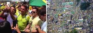 Deputado que protocolou pedido de impeachment da presidente Dilma Rousseff foi vaiado na orla de Copacabana neste domingo, 15, durante protestos contra a presidente; um dos organizadores da manifestação, perguntou se Bolsonaro poderia subir para fazer um discurso; manifestantes reagiram com vaias e um sonoro "não"; ato no Rio reúne cerca de 15 mil pessoas 