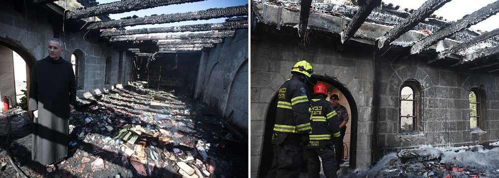 A Igreja de Tagbha, localizada nas imediações do Mar da Galileia e onde ocorreu o milagre da multiplicação dos pães e dos peixes por Jesus Cristo, amanheceu com parte de suas instalações atingidas por um incêndio; palavras em hebraico pintadas numa das fachadas da igreja, leva as autoridades a suspeitarem que o incêndio tenha sido intencional; suspeita-se que os responsáveis por esse tipo de ação contra espaços de culto e instituições de diferentes correntes cristãs em Israel e na Palestina pertençam a grupos radicais judeus, que têm intensificado as atividade nos últimos anos