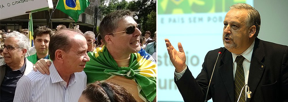O senador Aloysio Nunes (PSDB-SP), ex-guerrilheiro e ex-vice de Aécio Neves que, após as eleições, participou de uma marcha em que manifestantes pediam a volta do regime militar, soltou uma nota neste sábado que soa como declaração de guerra; muitas oitavas acima do que recomenda a boa educação, ele classificou o novo ministro das Comunicações, Ricardo Berzoini, como 'aloprado', e pediu 'combate sem tréguas' no Congresso e 'nas ruas' contra o que seria uma 'tentativa criminosa'; de que se trata, afinal?; tão-somente do desejo explicitado por Berzoini de abrir um debate sobre a democratização dos meios de comunicação no Brasil; com Aloysio à frente, PSDB já cerra fileiras em defesa do cartel da mídia
