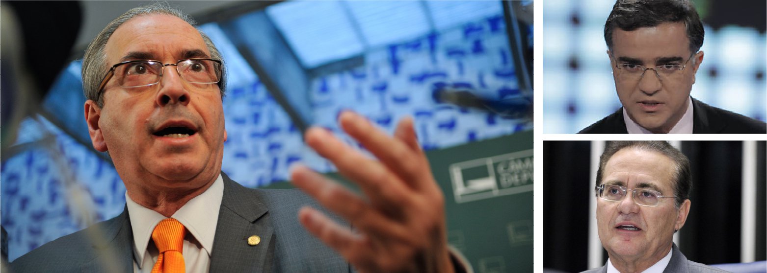 Para o jornalista, o presidente da Câmara contribui para próprio isolamento político ao comprar briga com o presidente do Senado; "Cunha tem maior chance de sair chamuscado da briga com Renan. Está fazendo o papel de durão, enquanto Renan redescobriu uma vocação conciliadora para impedir a irresponsabilidade fiscal que tem marcado a atuação de deputados e senadores", afirma; para Kennedy Alencar, Cunha está agindo "com uma mistura de ingenuidade e fígado" na disputa com o frio e experiente Renan Calheiros