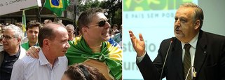 O senador Aloysio Nunes (PSDB-SP), ex-guerrilheiro e ex-vice de Aécio Neves que, após as eleições, participou de uma marcha em que manifestantes pediam a volta do regime militar, soltou uma nota neste sábado que soa como declaração de guerra; muitas oitavas acima do que recomenda a boa educação, ele classificou o novo ministro das Comunicações, Ricardo Berzoini, como 'aloprado', e pediu 'combate sem tréguas' no Congresso e 'nas ruas' contra o que seria uma 'tentativa criminosa'; de que se trata, afinal?; tão-somente do desejo explicitado por Berzoini de abrir um debate sobre a democratização dos meios de comunicação no Brasil; com Aloysio à frente, PSDB já cerra fileiras em defesa do cartel da mídia