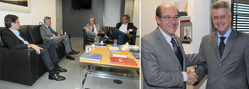 O governador eleito do Distrito Federal, Rodrigo Rollemberg (PSB), reuniu-se na tarde de ontem (30) com o presidente da Câmara Legislativa do DF deputado Wasny de Roure (PT), para discutir a transição do governo; durante o encontro, eles trataram do orçamento para 2015, da política habitacional do DF, da regularização de terrenos para entidades religiosas e de assistência social e de proposições como a Lei de Uso e Ocupação do Solo (Luos) e o Plano de Preservação do Conjunto Urbanístico de Brasília (PPCUB); nesta sexta-feira (31), Rollemberg e o atual governador do DF Agnelo Queiroz realizam a primeira reunião de transição, no Palácio do Buriti